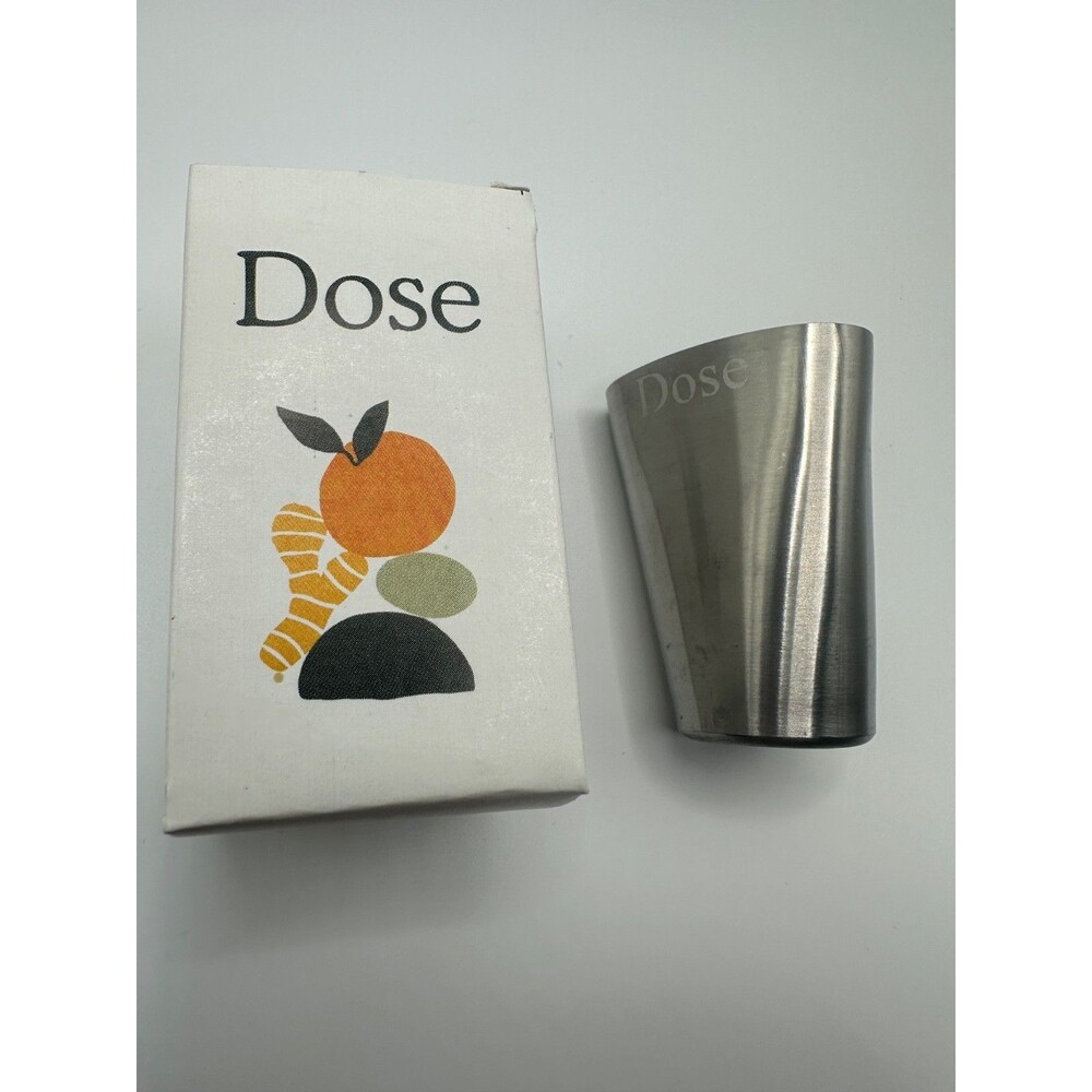 NEW Triangular shaped Dose Stainless Steel Shot Glass 2 1/2"H (3E)